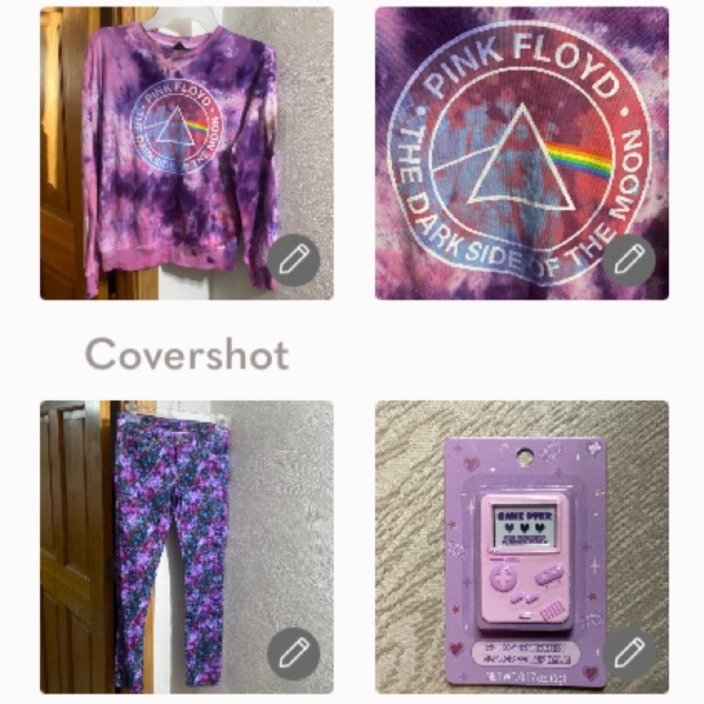 Pink Floyd Darkside of the🌚MP+Levi’s floral leggings 10+💋💄balm🔛GameOver